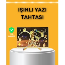 Masaüstü Ve Duvara Monte Edilebilir Led Işıklı Yazı Panosu Renkli