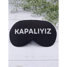 Kapalıyız Uyku Bandı - Siyah
