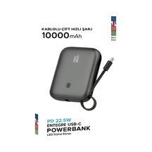 Çelikwork FP011 10000 mAh PD 22.5 W Taşınabilir Type-C Hızlı Telefon Şarj Powerbank