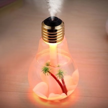 Led Işıklı Hava Nemlendirici Buhar Makinası Ampul Şekilli