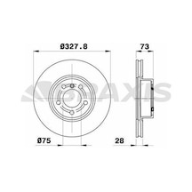 Braxis Ad0403 Fren Diski Ön Bmw X3 F25 X4 F25 34106879122