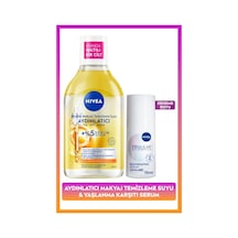 NIVEA Micellar Makyaj Temizleme Suyu 400 ML + ve Aydınlatıcı Serum 15 ML