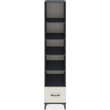 Hyperion Dolap 5 Raflı Tek Çekmeceli 44x44x221 Antrasit-aytaşı Antrasit