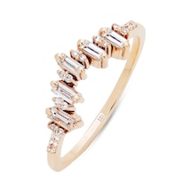 Siramücevherat Taç Baget Yüzük - Rose