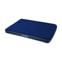 Intex Classic Downy Şişme Yatak - King - 183 X 203 X 22 Cm - Mavi Çok Renkli