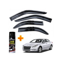 Peugeot 508 Mügen Cam Rüzgarlığı Sedan 2010-2018 Arası 4 Lü Takım +500ml Lastik Parlatıcı