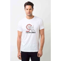 Wınner Chicken Baskılı Beyaz Erkek Tshirt