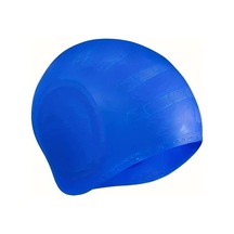 Zhanglei001 Mavi Uzun Saç Yüzme Boneu Su Geçirmez Kulak Koruma Rahat Yetişkin Mavi