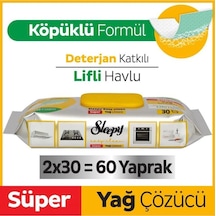 Sleepy Easy Clean Süper Yağ Çözücü Yüzey Temizlik Havlusu&mendili 30 Yaprak Beyaz
