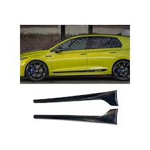 Vw Golf 8 R Yan Marşpiyel Seti Mat Siyah Plastik 2 Adet 2019 2020 2021 2022 2023 2024 2025