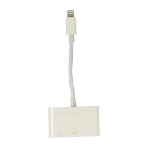 Apr23 Apple iPhone Uyumlu  Otg 3in1 - Beyaz 1