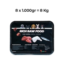Barftr Rıch Raw Food 8 KG Yetişkin Köpek Maması 8 x 1 KG