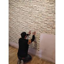 Nw46 Taş Desen Kendinden Yapışkanlı Esnek Duvar Kağıdı Paneli (532573265)