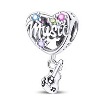 Fubena Gitar Sallantılı Müzik Charm Gümüş