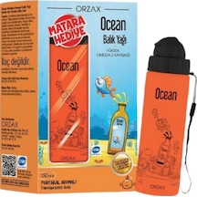 Ocean Portakal Aromalı Balık Yağı 150 ML + Matara