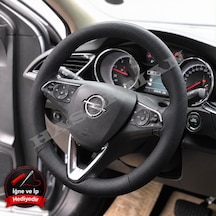 Opel Zafira Life Dikme Direksiyon Kılıfı Premium Komple Delikli Deri Siyah Dikiş 2019-2024