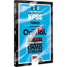 Yargı 2026 Kpss Lise Ön Lisans Türkçe Orijinal 2010-2024 Konu Konu Çıkmış Sorular