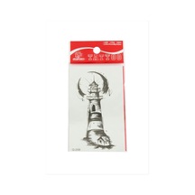 Deniz Feneri Tattoo Dövme Sticker - Siyah N162
