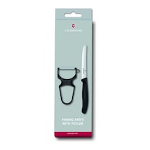 Victorinox 6.7113.23 Soyacak Ve Sofra Bıçağı Seti, 2li Set Siyah