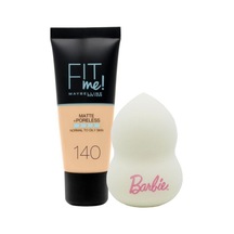 Maybelline New York Fit Me Matte+Poreless Fondöten 140 Cool Medium Sünger