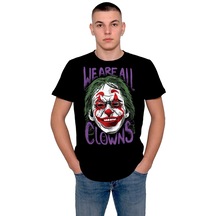 Suicide Squad Joker Harley Quinn We Are All Clowns Tişört Unisex T-shirt 001