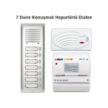 7 Daire Konuşmalı Hoparlörlü Diafon