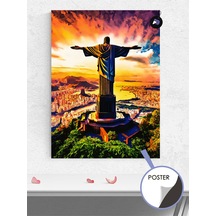 Brezilya Rio De Janerio Poster - Afiş - Dekoratif Duvar Posteri