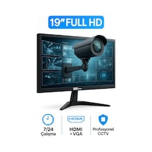 19 Cctv Lcd Full Hd 24/7 Kesintisiz Çalışma Monitörü Sc-3019