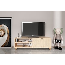 Tv Ünitesi Kapaklı Ve Raflı Modern Tv Sehpası - Atlantikçam