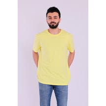 Sarı Basic Kısakol Erkek Tshirt Sarı