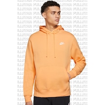 Nike Sportswear Hoodie Fleece Şardonlu Kapüşonlu Bol Kesim Sweatshirt Kavun 001