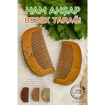 Doğal Ham Ahşap Bebek Tarağı Tahrişi , Hassas Bakım