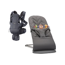 Babybjörn Bliss Ana Kucağı Petal Cotton Oyuncaklı / Anthracite & Babybjörn Kanguru Move 3d Mesh / Anthracite