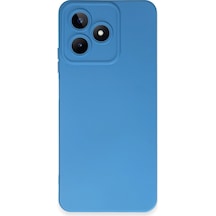 Realme C53 Kılıf Nano İçi Kadife Silikon - Mavi -