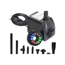 Novahub Renkli Led'li 15w Dalgıç Su Pompası, 9 Nozul Seti Ve Ayarlanabilir Akış İle Akvaryum Ve Bahçe İçin, Akvaryum Ve Bahçe