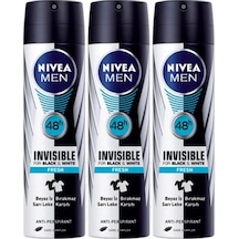 Nivea Invisible Black&White Fresh Erkek Sprey Deodorant 150 ML x 3