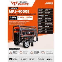Megasan Power Benzinli Jeneratör Mpj-4000e
