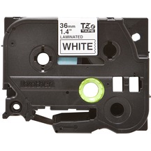 Tze-261 36Mm Beyaz Üzerine Siyah Laminasyonlu Etiket