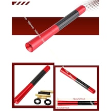 Volkswagen T5 Uyumlu Alüminyum Karbon Fiber Oto Araç Anten Çubuğu Kırmızı