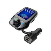 Sones T43 Araba Bluetooth Mp3 Çok Fonksiyonlu Büyük Renkli Ekran Qc3.0 Bluetooth Araç Şarjı Kayıpsız Araba Bluetooth Oynatıcı