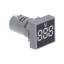 Butu Ad101-22vms Mini Ac 50-500v Voltmetre Kare Panel Led Dijital Gerilim Ölçer Göstergesi Beyaz