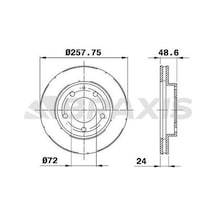 Braxis Ae0215 Ön Fren Disk Aynası Havalı Mazda 626 Fs 92-97 M6 92-97 285x4 Ga4y3325xj