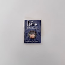 The Beatles Rozet Pinback Button Siyah 01785432