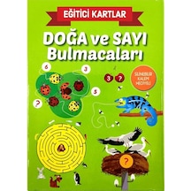 Doğa Ve Sayı Bulmacaları Eğitici Oyun Kartları - Etkinlik Kartlar