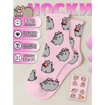 Geek On Calcetines Gat Pusheen Cat Pusheen Memes Kediler 159148257 Pembe
