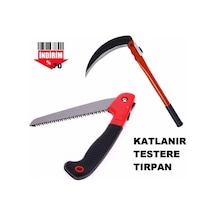 Bağ Bahçe Ağaç Dal Çalı Ot Kesme Seti Katlanır Tırpan Orak Lazer