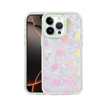Apple iPhone Uyumlu  14 Pro Max Uyumlu Lumi Desenli Kapak - Yeşil
