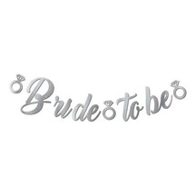 Gümüş Bride To Be Kaligrafi Banner