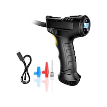 Valkyrie 120w Kablosuz Hava Kompresörü Araç Motorsiklet Bisiklet Top Araba Lastik Pompası - Wireless Usb - Led Işıklı