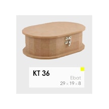Xl Kilitli Ahşap Kutu Boyanabilir Mdf Büyük Takı & Özel Eşya Saklama Kutusu 29x19x8 Cm